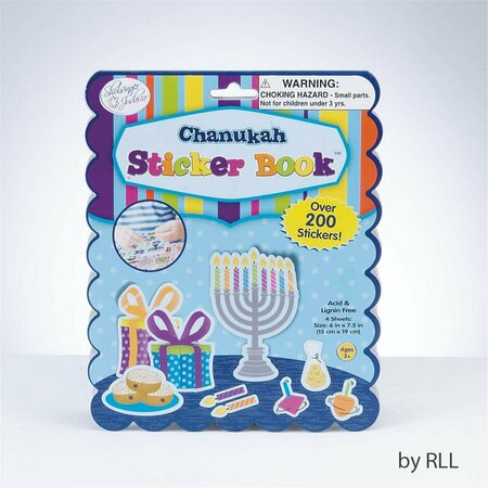 RITE LITE Chanukah Sticker Book, 200 Stickers, 4 Pages TY-14344